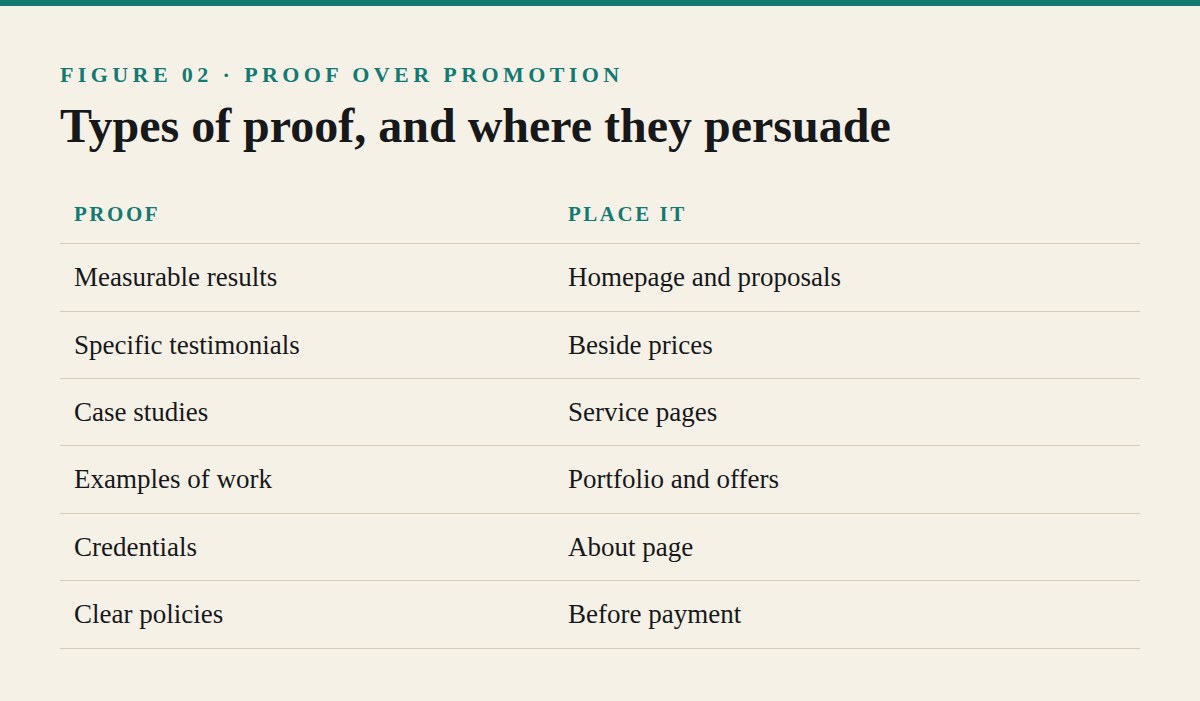 Proof Over Promotion