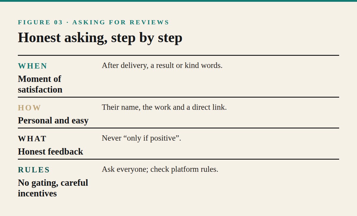 Asking for Reviews Honestly